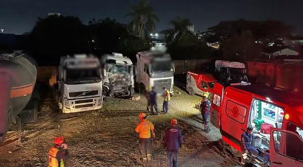 Trabalhador morre esmagado por caminhão