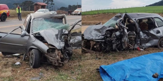 Tragédia na Serra: colisão entre dois carros mata três pessoas em SC