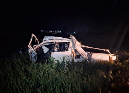 Motorista fica ferido após capotamento na SC-161