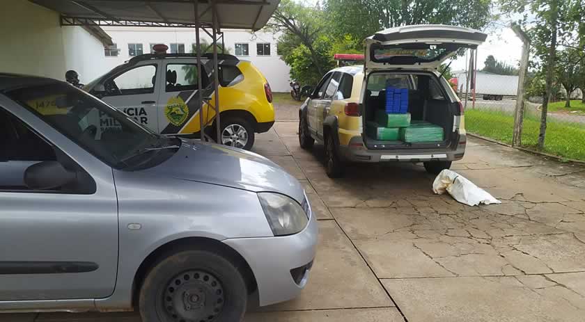 Homem é preso transportando aproximadamente 100kg de maconha