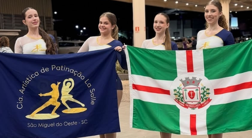 Patinadoras de São Miguel do Oeste conquistam bronze no Troféu Brasil
