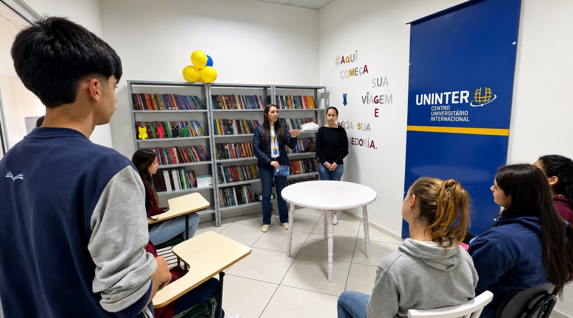 Uninter promove Feira das Profissões para orientar alunos sobre o futuro profissional