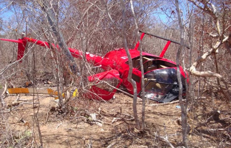 Helicóptero que caiu e matou piloto sofreu queda anterior na Bahia em 2012