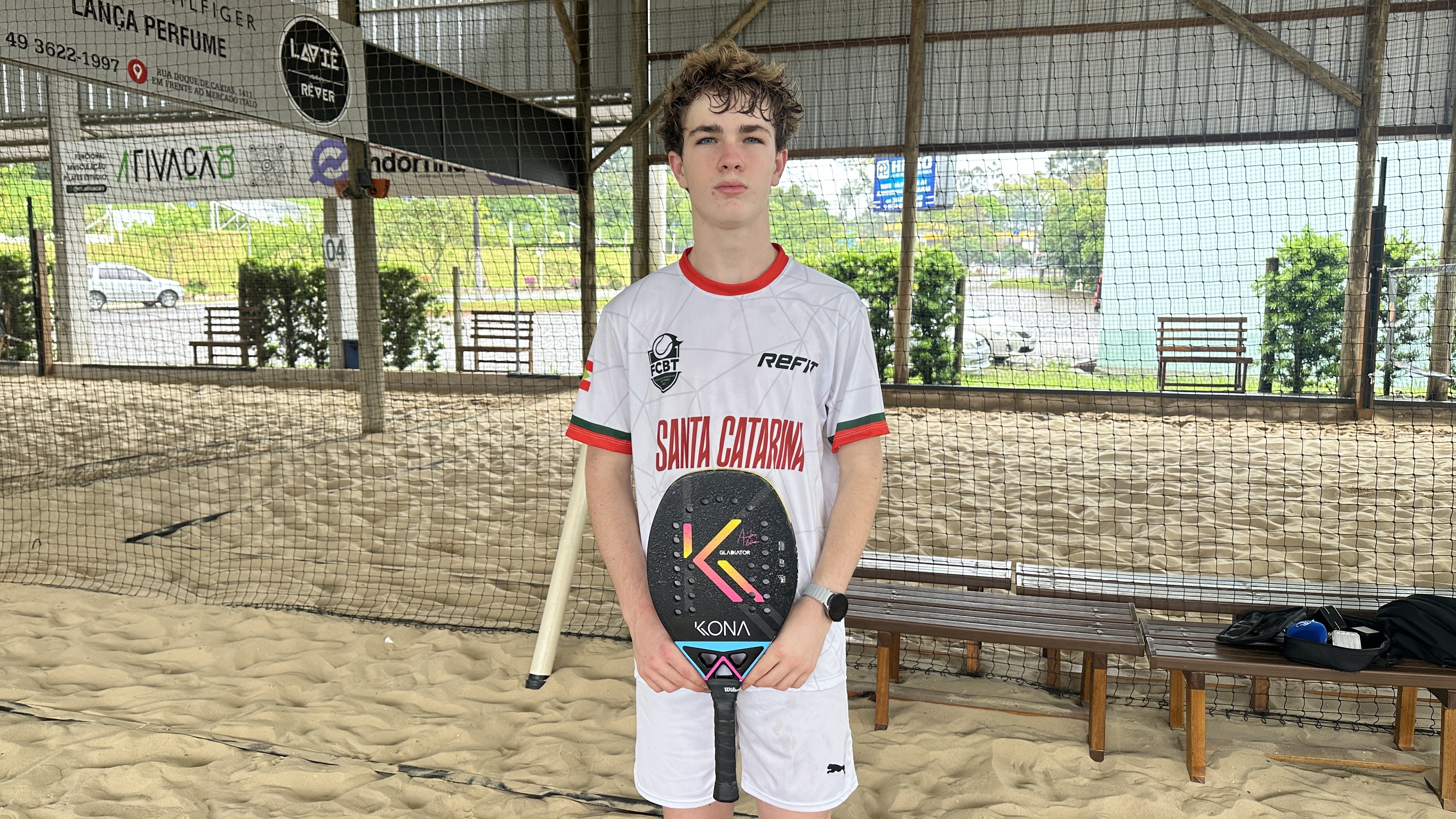 Henrique Scremin irá representar Santa Catarina no Campeonato Brasileiro de Beach Tennis