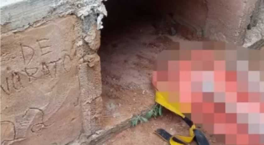 Coveiro vê cimento fresco e descobre mulher enterrada viva em Cemitério de MG