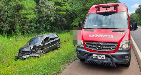Rodado de caminhão se desprende e atinge veículo na BR-153