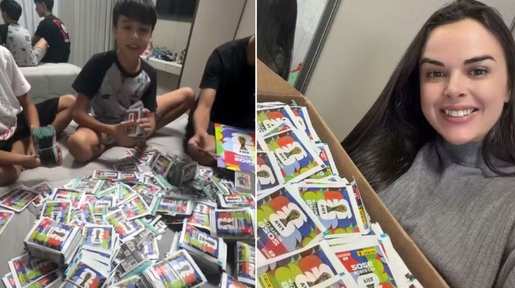 Mãe conta que gastou R$ 11 mil em figurinhas da Copa para filho completar álbum