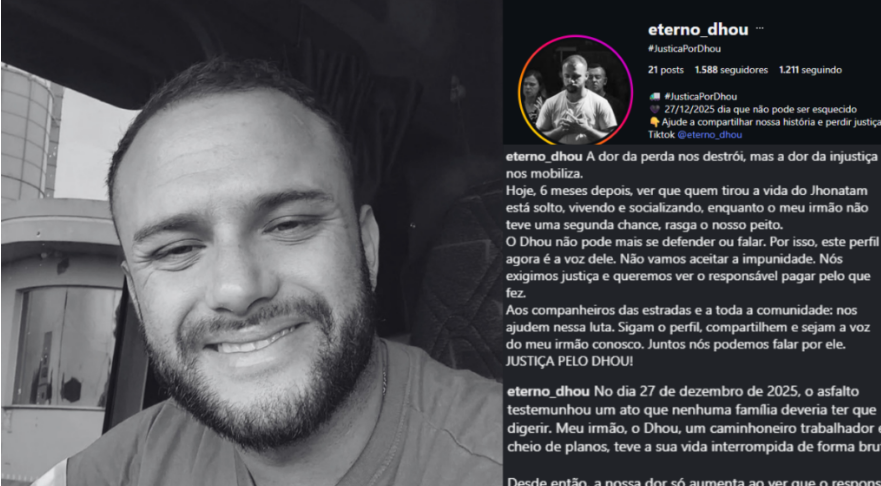 Família de caminhoneiro morto após briga de trânsito organiza manifestação por justiça