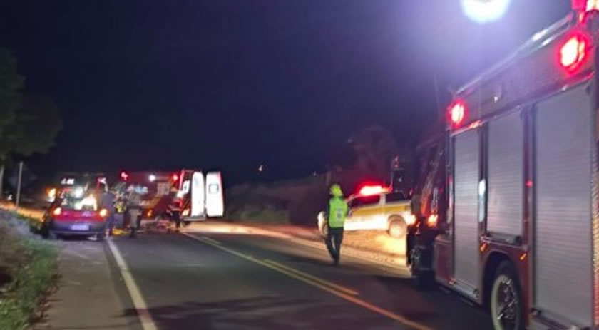 Motociclista fica ferido em colisão com carro na SC-163