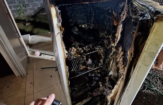 Princípio de incêndio atinge residência no bairro São Cristóvão
