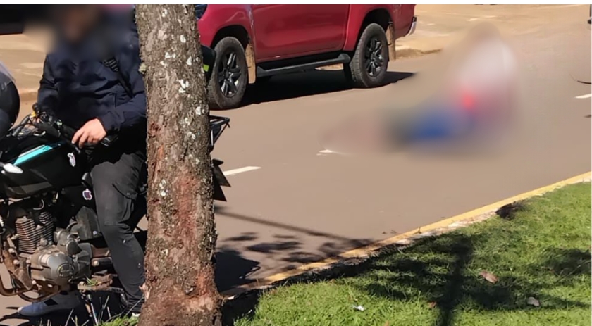 Homem morre após ser atropelado por motocicleta