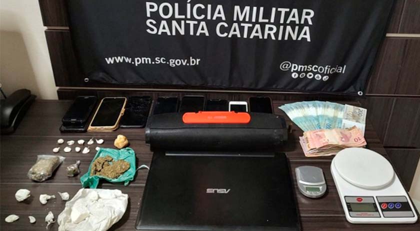 Polícia Militar prende três pessoas por tráfico de drogas em Maravilha