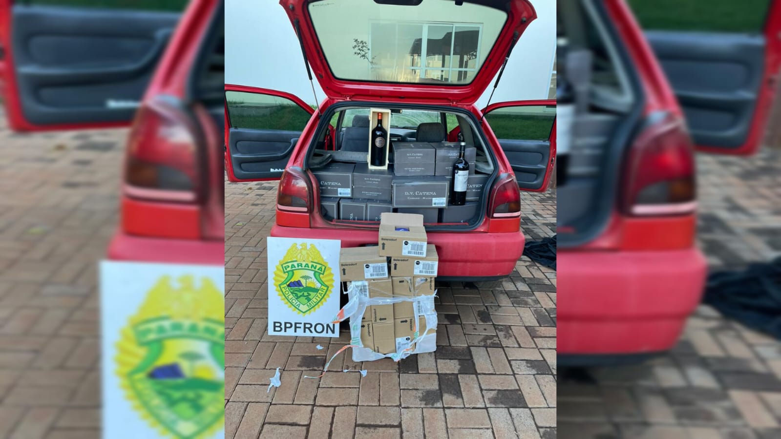 BPFRON apreende veículo carregado de mercadorias