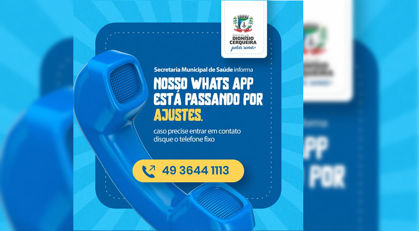 Problemas com o Whatsapp da Secretaria Municipal de Saúde 