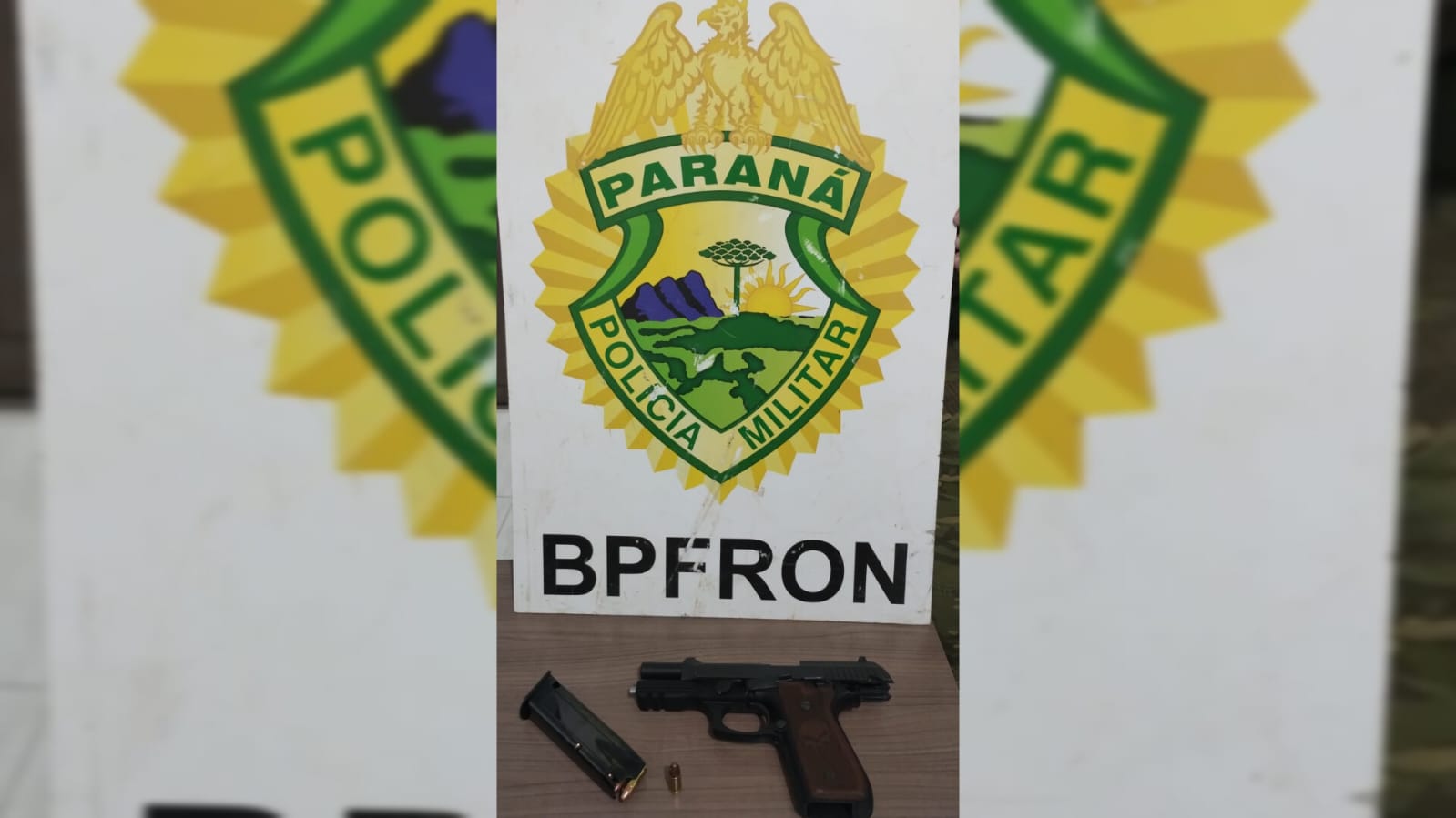 BPFRON, 21 BPM e Polícia Civil apreendem arma de fogo e munições