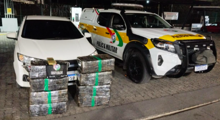 Mais de 200 kg de maconha são apreendidos com homem e adolescente na BR-282