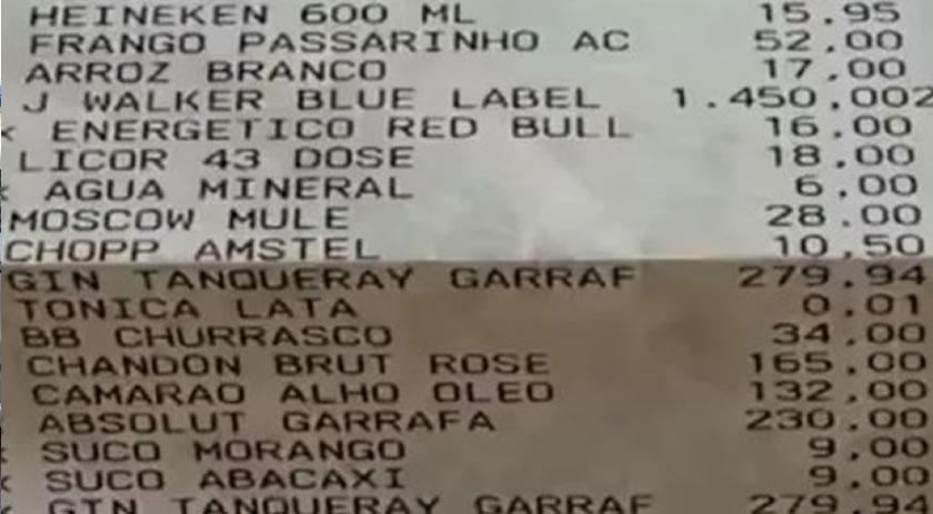 Cliente finge mal-estar para não pagar conta de R$ 6 mil em bar e se dá mal