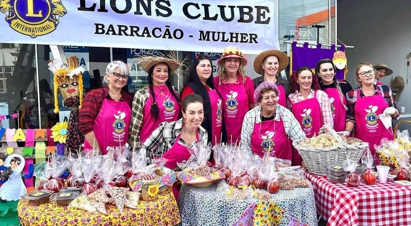 Barraca de São João do Lions Club Barracão Mulher foi um sucesso
