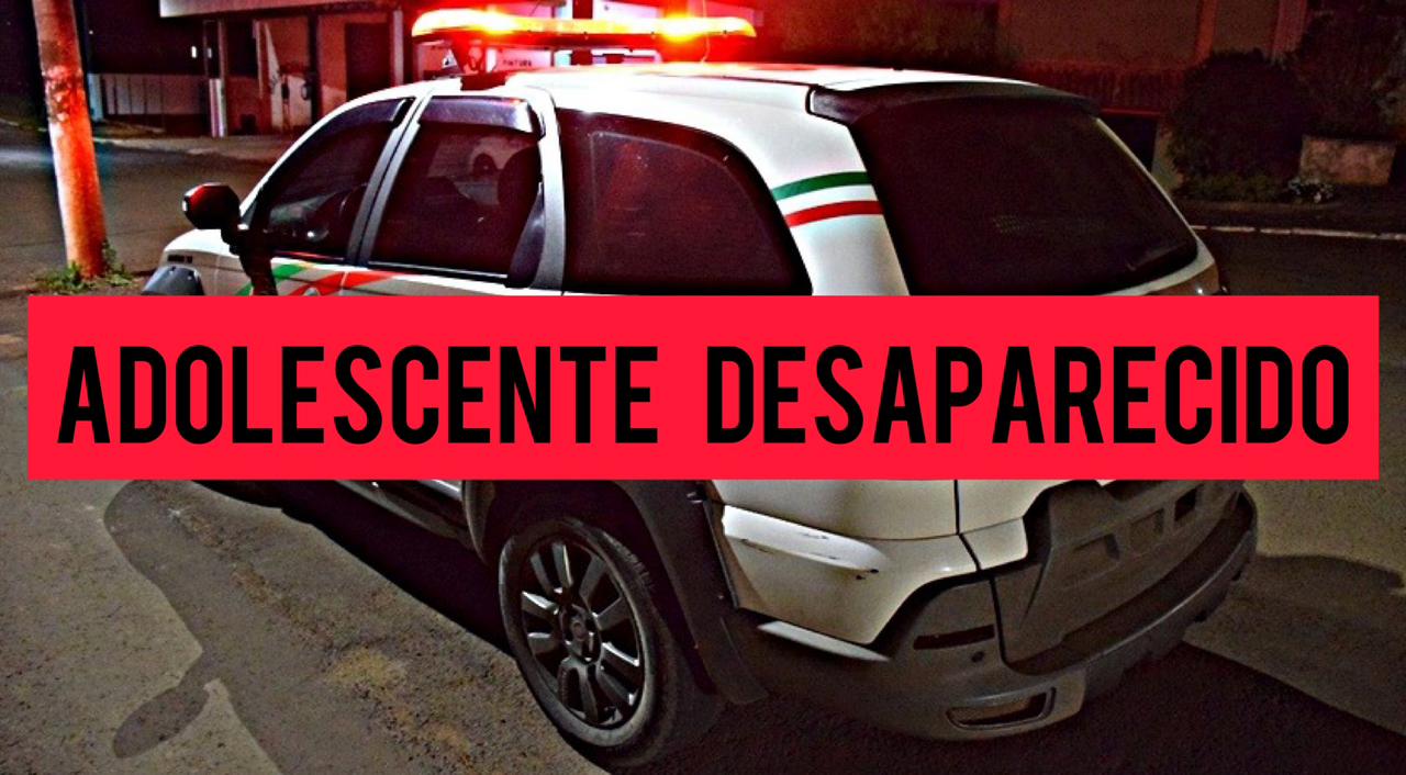 Adolescente de 15 anos está desaparecido