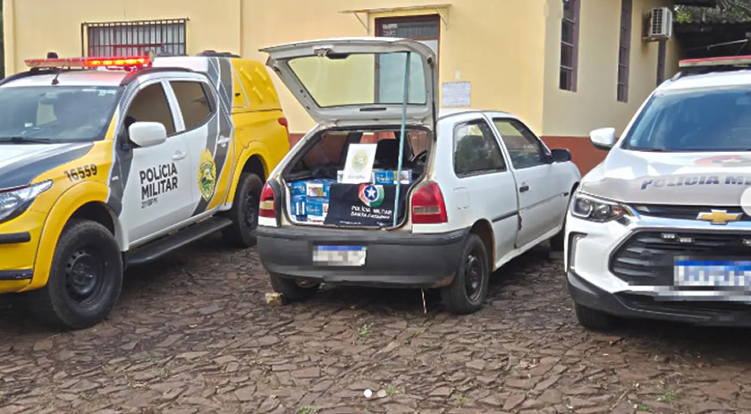 PM apreende cerca de 4 mil carteiras de cigarros contrabandeados