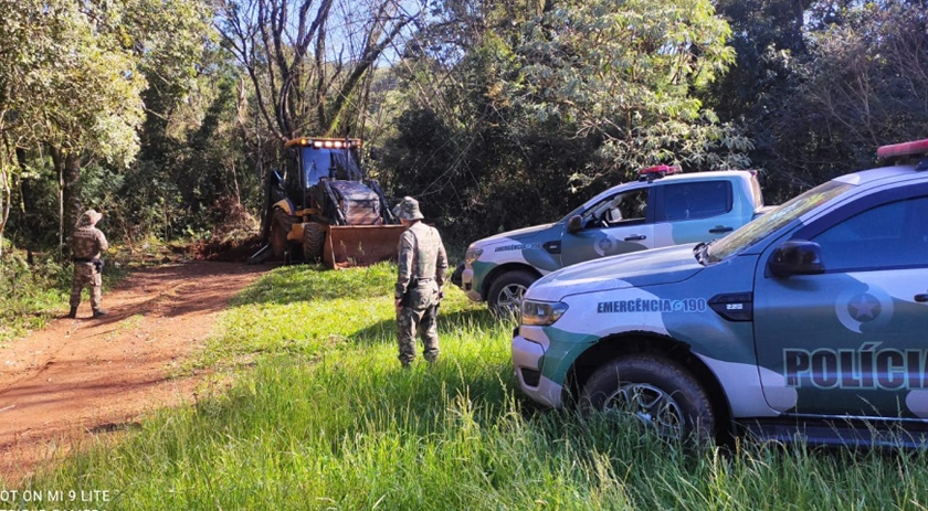 Polícia Militar Ambiental elimina acessos clandestinos para a Argentina