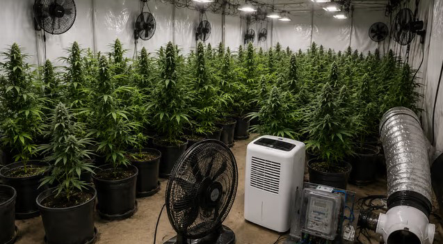 Polícia Civil encontra laboratório com 187 pés de maconha e descobre furto de energia em Blumenau