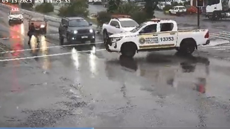 Policial Militar é atropelado durante perseguição