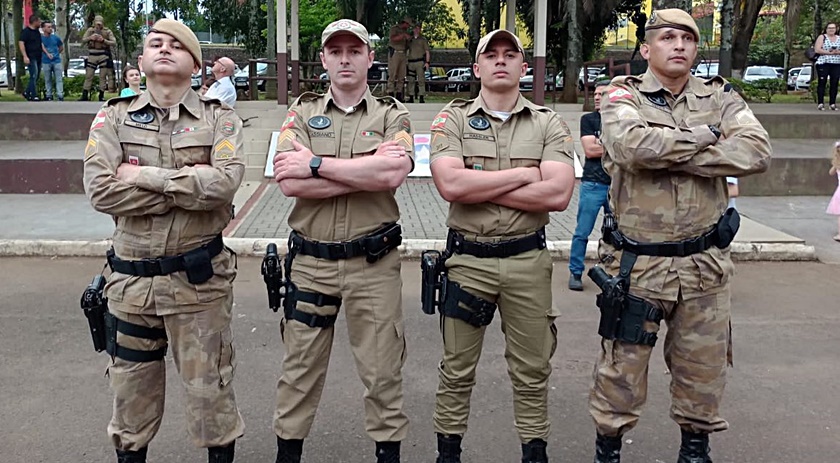Policiais militares do 36º BPM concluem curso de Fronteiras em Chapecó