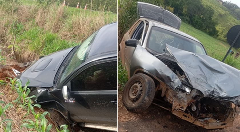 Mulher fica gravemente ferida após ser ejetada de veículo em acidente na BR-163