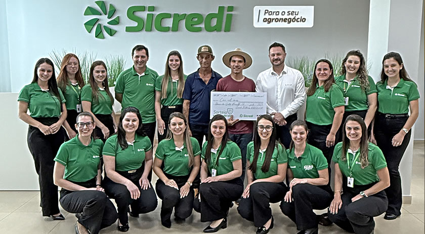 Associado de Pranchita recebe prêmio de R$ 100 mil em sorteio do seguro de vida Sicredi