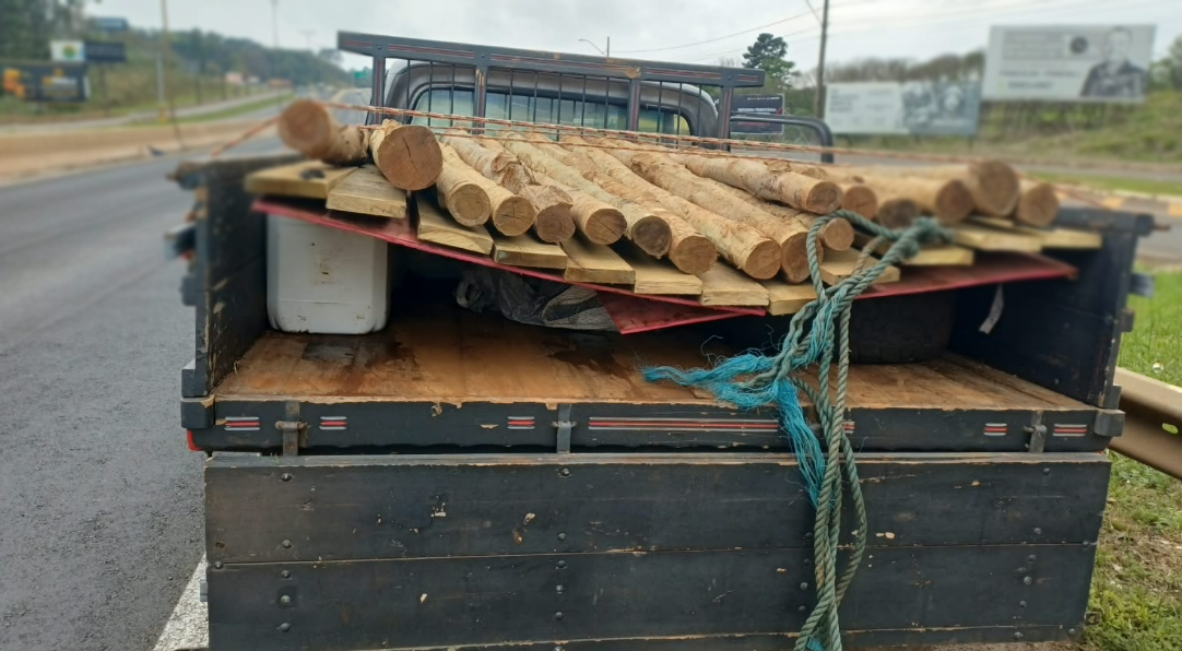 PRF apreende 500 litros de agrotóxicos contrabandeados escondidos sob madeira