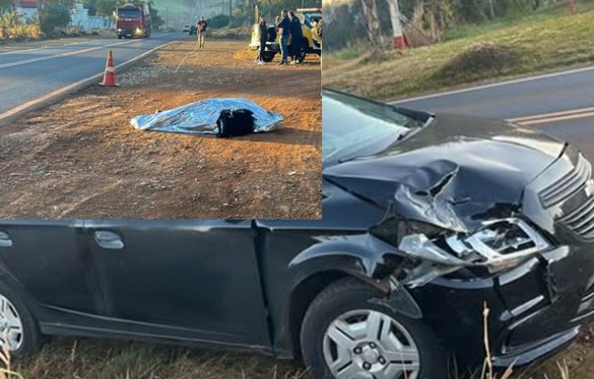 Idoso morre atropelado por carro na PR-158