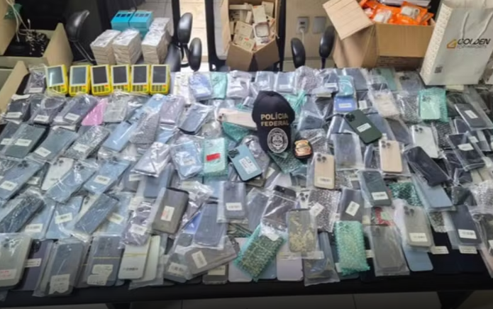 PF investiga grupo suspeito de importar celulares ilegalmente e movimentar R$ 60 milhões