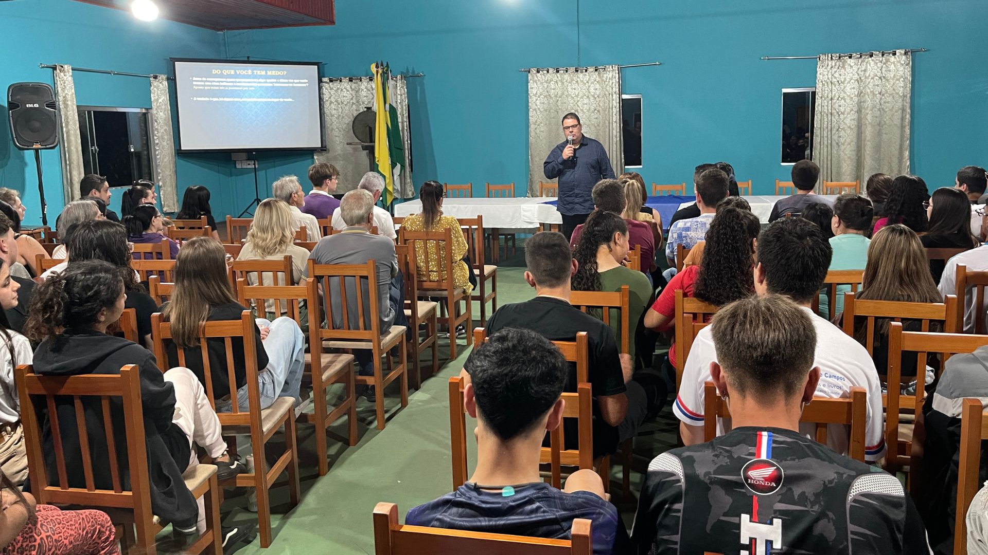 Palestra motivacional com foco em história de vida com Nelson Pagno Moreira