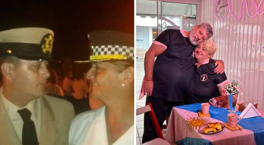 Casal argentino que trocou carreira policial pela praia em SC vive tensão por última Copa de Messi: 'não há igual'
