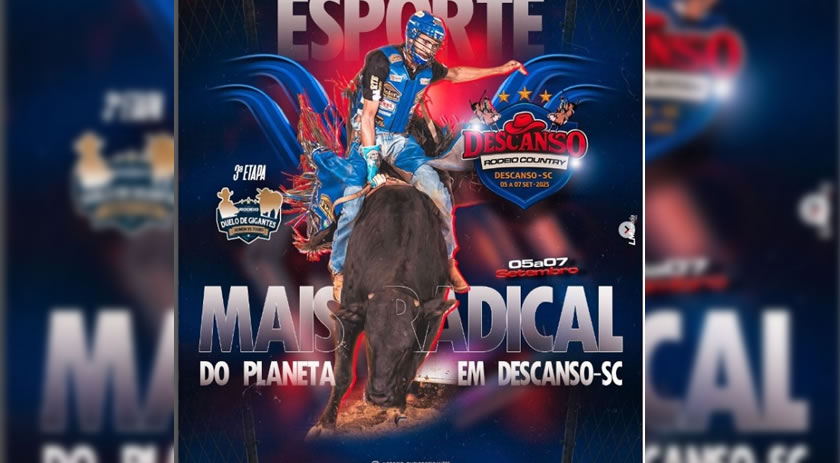 Descanso recebe neste final de semana a 3ª etapa do Rodeio Duelo de Gigantes