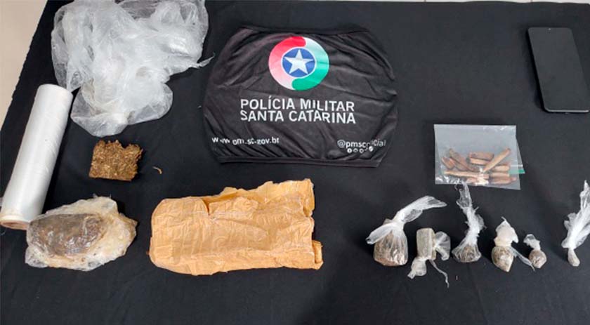 Traficante é presa pela PM em São Miguel do Oeste