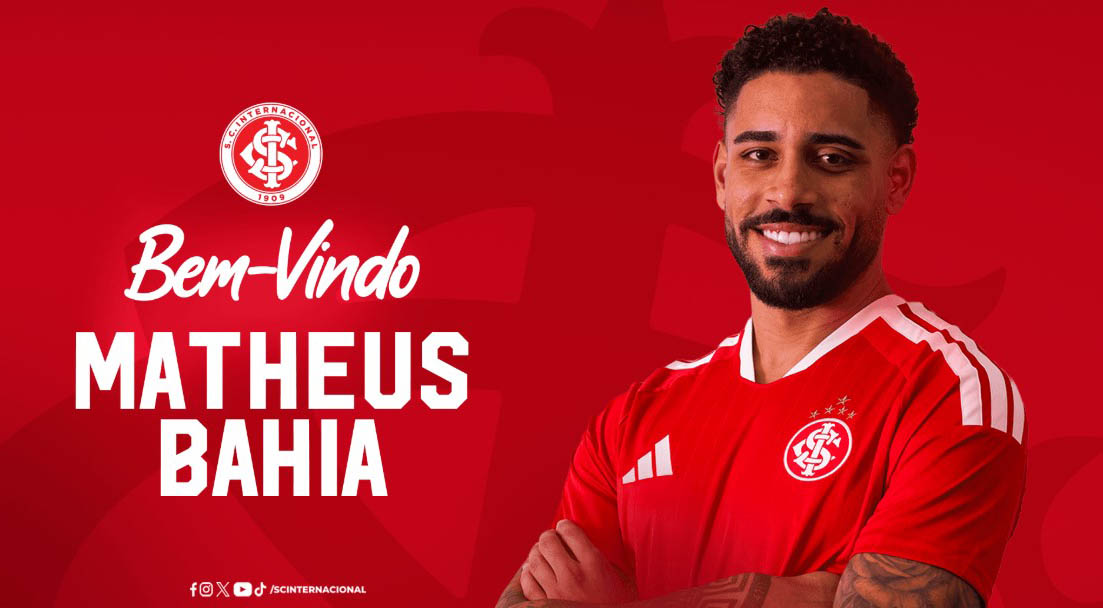 Inter anuncia contratação definitiva do lateral Matheus Bahia até 2027