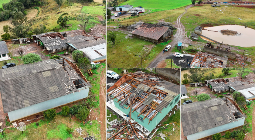 SC registrou ao menos seis tornados na virada para o inverno