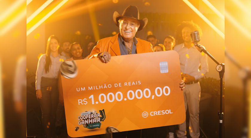 Cresol lança a maior campanha de prêmios do cooperativismo de crédito do Brasil: "Cooperar é Ganhar"