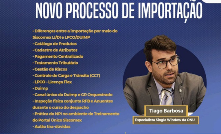NECEF promove capacitação sobre declaração única de importação