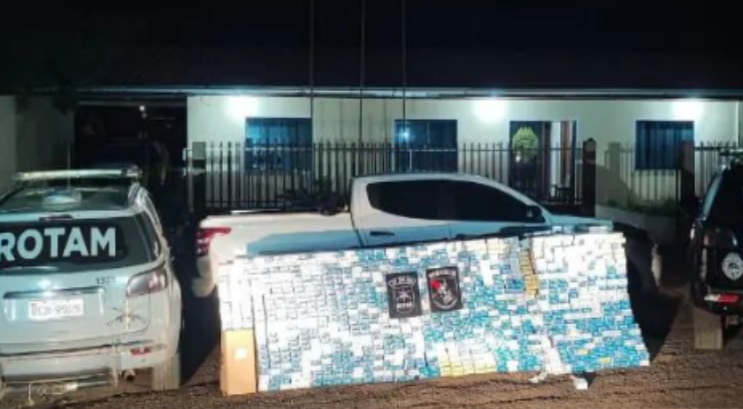 Barraconense é preso em Mangueirinha com mais de 25 mil carteiras de cigarros contrabandeadas