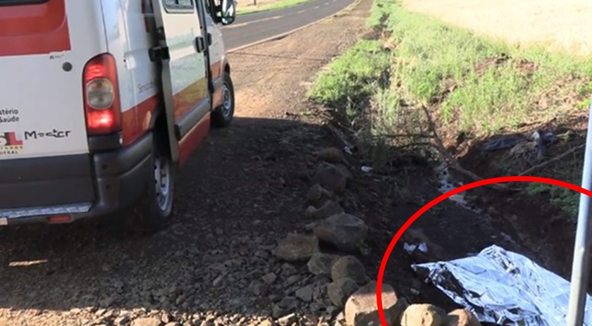 Corpo é encontrado na margem na PR-493