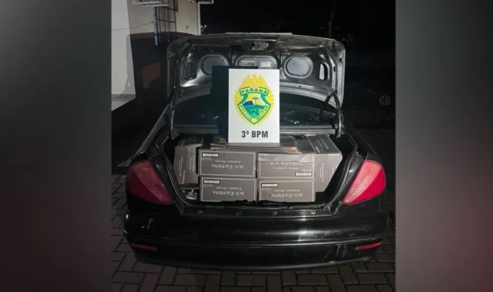Carro carregado com vinhos oriundos da Argentina é apreendido pela Polícia Militar