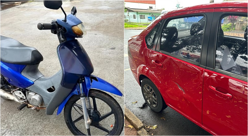 Acidente entre moto e carro mobiliza o SAMU
