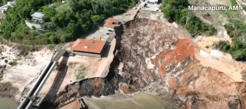 Desabamento em Manacapuru deixa criança desaparecida e sete feridos
