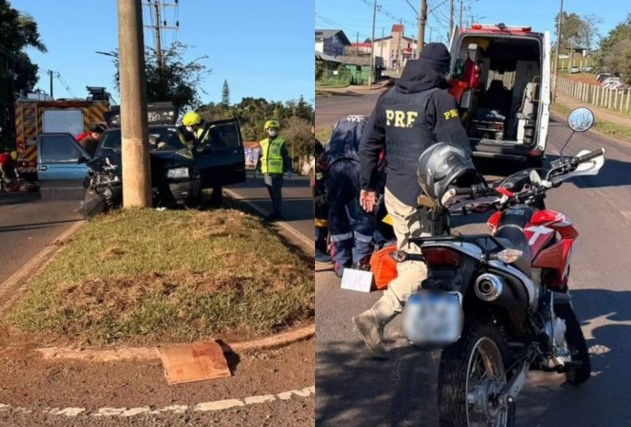 Em menos de duas horas, dois acidentes são registrados na Avenida Willy Barth
