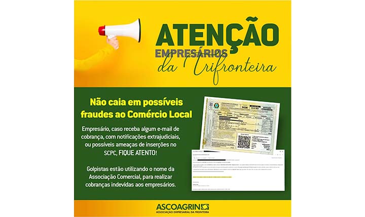 Ascoagrin alerta todos os empresários da trifronteira