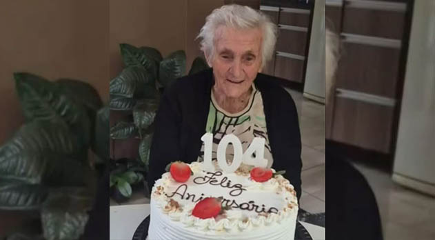 Idosa celebra 104 anos e inspira comunidade no Extremo-Oeste catarinense