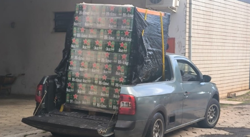Polícia Militar apreende carga de cerveja sem nota fiscal avaliada em mais de 17 mil reais